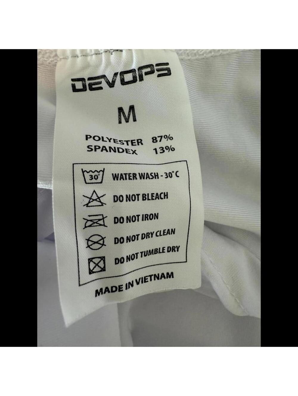 DEVOPS Women's Medium White Long Sleeve Athletic Shirt Activewear Top - Picture 4 of 9